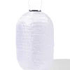 solar lampion ovaal 28x40cm wit