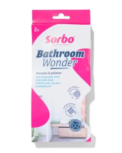 Sorbo schoonmaakdoekjes anti-kalk - 2 stuks