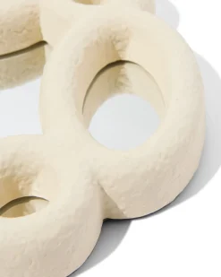 spiegel ⌀30cm papier-maché cirkels