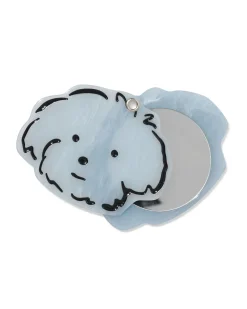 spiegeltje 9x7x1.3cm hond