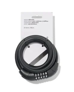 spiraalslot 180cm Ø12mm zwart