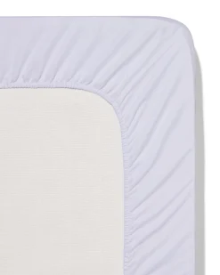 splittopper hoeslaken 160x200/210cm jersey wit