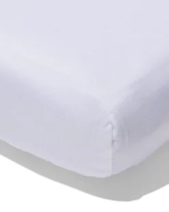 splittopper hoeslaken 180x200cm zacht katoen wit