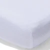 splittopper hoeslaken 200x200/220cm jersey wit