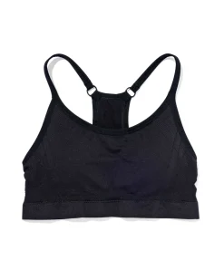 sporttop light support zonder beugel naadloos zwart