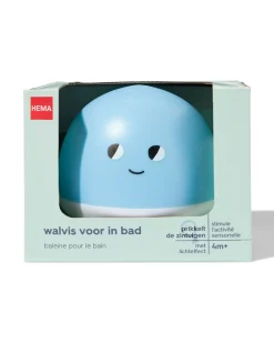 sproeiende badwalvis met licht