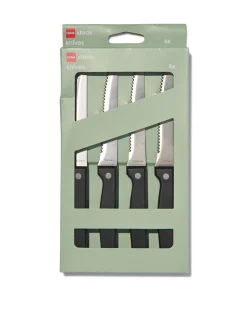 steakmessen rvs - 4 stuks