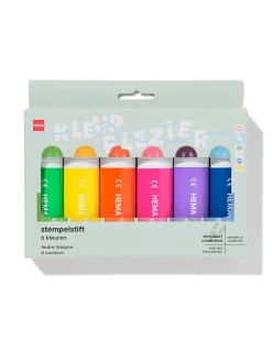 stempelstiften - 6 stuks