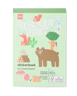 stickerboek bosdieren