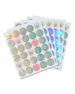stickers letters prinses - 6 vellen