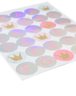 stickers letters prinses - 6 vellen