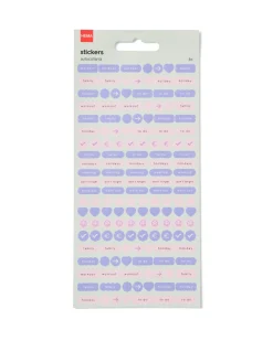 stickervellen voor planner - 6 stuks