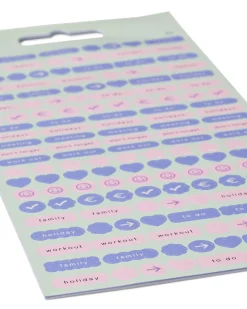 stickervellen voor planner - 6 stuks