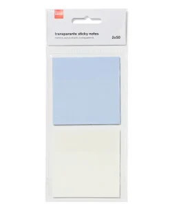 sticky notes transparant - 2 stuks