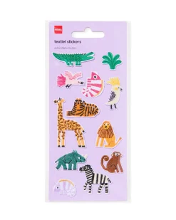 stoffen sticker wilde dieren