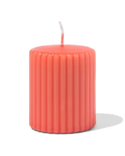stompkaars ⌀7x8cm ribbel oranje