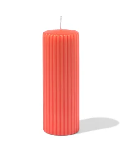 stompkaars ⌀7x19cm ribbel oranje