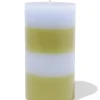 stompkaars ⌀7x13cm strepen lichtblauw-groen