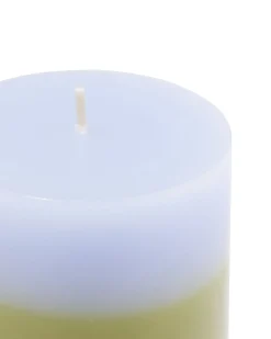 stompkaars ⌀7x13cm strepen lichtblauw-groen