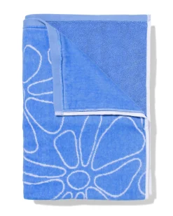 strandlaken 90x180cm velours bloemen
