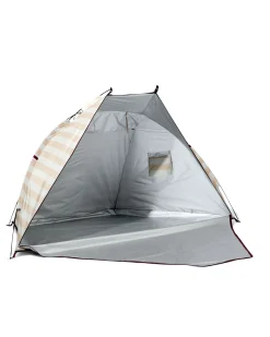 strandtent gestreept beige
