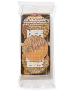 stroopwafels met melkchocolade, karamel en zeezout 231g