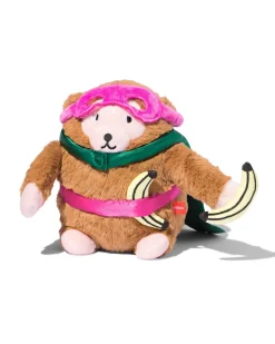 superheld knuffel aap 18x25x8cm