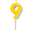 Taartdecoratie herbruikbaar cijfer 9