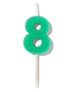 Taartdecoratie herbruikbaar cijfer 8