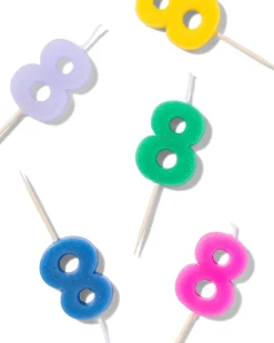 Taartdecoratie herbruikbaar cijfer 8