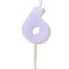 Taartkaarsje cijfer 6