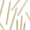 taartkaarsjes 16cm goud - 10 stuks