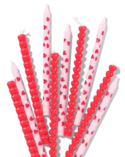 taartkaarsjes hart 10 stuks