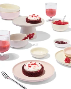taartplateau Ø18cm Knap new bone china grijs