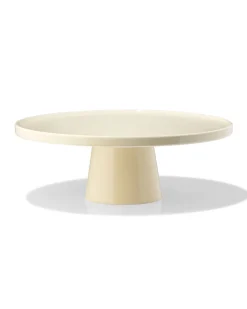 taartplateau Ø28cm Knap new bone china geel