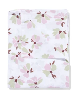 tafelkleed 140x240cm katoen bloemen roze-groen