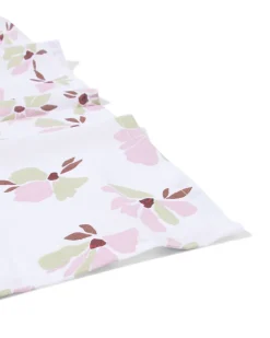 tafelkleed 140x240cm katoen bloemen roze-groen