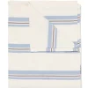 tafelkleed 140x240cm katoen strepen blauw