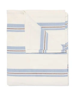 tafelkleed 140x240cm katoen strepen blauw