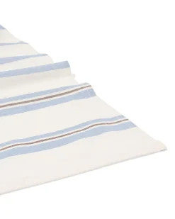tafelkleed 140x240cm katoen strepen blauw