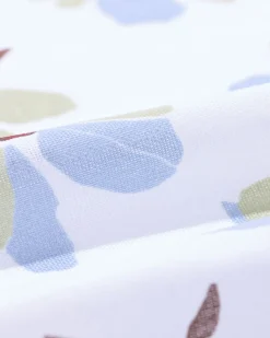 tafelkleed XL 320x145cm katoen bloemen groen-blauw
