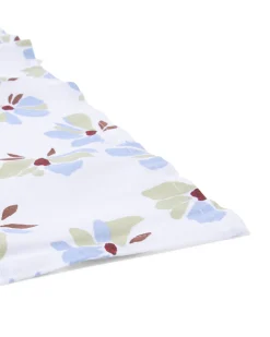 tafelkleed XL 320x145cm katoen bloemen groen-blauw
