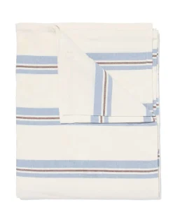 tafelkleed XL 320x145cm katoen strepen blauw