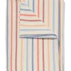 tafelkleed XL 320x145cm katoen strepen blauw-terra