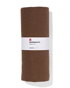 tafelkleed XL 320x145cm katoen donkerbruin