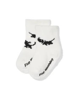 Takkie babysokken terry - 2 paar gebroken wit