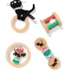Takkie en Siepie baby giftset hout