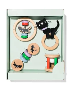Takkie en Siepie baby giftset hout