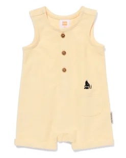 Takkie en Siepie babyjumpsuit jersey lichtgeel