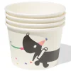 Takkie en Siepie bakjes 450ml papier - 4 stuks